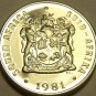 PROOF SOUTH AFRICA 1981 20 CENTS~PROTEA CYNARIODES & PROTEA REPENS~FREE SHIPPING