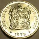 PROOF SOUTH AFRICA 1978 10 CENTS~EXCELLENT~19,000 MINTED~ALOE PLANT~FREE SHIP~