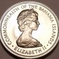 PROOF BAHAMAS 1971 25 CENTS~SAILBOAT~WOW~FREE SHIPPING~