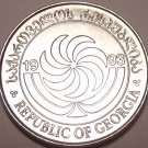Gem Unc Republic Of Georgia 1993 2 Thetri~1st Year~Candelabra~Free Shipping