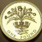 Cameo Proof Great Britain 1989 Pound~No one will attack me with impunity~Free Sh
