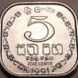 Gem Unc Sri Lanka(Ceylon) 1991 5 Cents~Square Coin With Rounded Edges~Free Ship