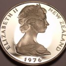 Rare Cameo Proof New Zealand 1976 5 Cents~11,000 Minted~Tuatara~Free Shipping