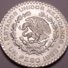 Huge Gem Unc Silver Mexico 1965 Peso~INDEPENDENCIA Y LIBERTAD~Fantastic~Free Shi
