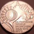 Unc Silver Germany 1972-D 10 Mark~Munich Olympics~Faster Higher Stronger~Free Sh Unc Silver Germany 1972-D 10 Mark~Munich Olympics~Faster Higher Stronger~Free Sh