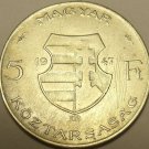 Huge Silver Hungary 1947-BP 5 Forint~Lajos Kossuth~Free Shipping