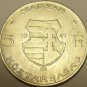 Huge Silver Hungary 1947-BP 5 Forint~Lajos Kossuth~Free Shipping