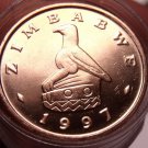 Gem Unc Roll (40) Zimbabwe 1997 Cent~Bird Statue~We Have Gem Rolls~Free Ship