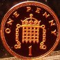 Cameo Proof Great Britain 2004 Penny~Crowned Portcullis With Chains~Free Ship