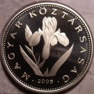 Rare Proof Hungary 2005-BP 20 Forint~Only 7,000 Minted~Hungarian Iris~Free Ship