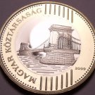 Rare Bi-Metal Proof Hungary 2009-BP 200 Forint~Only 5,000 Minted~Chain Bridge~FS