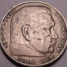 Large Silver Germany 1935-G 5 Reichsmark~Semi-Key~Lowest Mintage~Free Shipping*