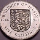 Huge Proof Jersey 1966 5 Shillings~Norman Conquest~Only 30,000 Minted~Free Ship