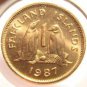 Rare Proof Falkland Islands 1982 Half Penny~Salmon~only 5,000 Minted~Free Ship~