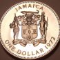 Rare Proof Jamaica 1972 Dollar~Only 17,000 Minted~First Prime Minister~Free Ship