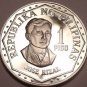 Huge Cameo Proof Philippines 1975 1 Piso~Only 37,000 Minted~Excellent~Free Ship