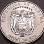 Huge Gem Unc Panama 2014 Half Balboa~Panama Canal 100 Year Anniversary~Free Ship