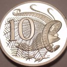 Cameo Proof Australia 1983 10 Cents~Only 80,000 Minted~Lyrebird~Free Shipping