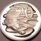 Cameo Proof Australia 1977 20 Cents~55,000  Minted~Duckbill Platypus~Free Ship