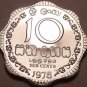 Rare Proof Sri Lanka 1978 10 Cents~Only 20,000 Minted~Scalloped~Free Shipping