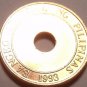 Gem Unc Philippines 1995 5 Sentimos~1st Year Ever Minted~Hole In Center~Free Shi