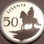 Rare Proof Lesotho 1979 50 Lisente~10k Minted~Equestrian Rider~Free Shipping