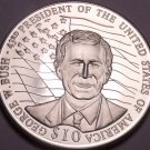 Gem Unc Liberia 2001 $10.00~George Bush 43rd President Of The United States~Fr/S