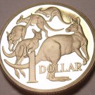 Cameo Proof Australia 1987 Dollar~Mob Of Kangaroo's~70,000 Minted~Free Shipping