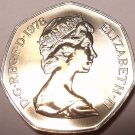 Rare Proof Great Britain 1978 50 Pence~Only 88,000 Minted~Britannia~Free Ship