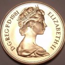 Cameo Proof Great Britain 1981 2 Pence~Welsh Plume~Only 100,000 Minted~Free Ship