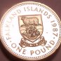 Rare Proof Falkland Islands 1987 Pound~2,500 Minted~Desire The Right~Free Ship