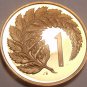 Rare Proof New Zealand 1972 Cent~Silver Fern Leaf~8,045 Minted~Free Shipping