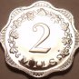 Rare Cameo Proof Malta 1972 2 Mils~Maltese Cross~Only 13,000 Minted~Free Ship