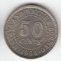 Huge Proof Liberia 1968 50 Cents~14,396 Minted~1st Year Ever~Free Shipping