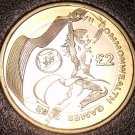 Rare Bi-Metal Proof Great Britain 2002 2 Pounds~2,500 Minted~Wales Variety~Fr/Sh