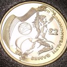 Rare Bi-Metal Proof Great Britain 2002 2 Pounds~2,500 Minted~Scotland~Free Ship