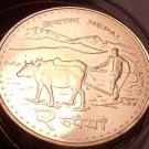 Gem Unc Roll (20) Nepal 2006 2 Rupees~Farmer Planting With Water Buffalos~Fr/Shi Gem Unc Roll (20) Nepal 2006 2 Rupees~Farmer Planting With Water Buffalos~Fr/Shi
