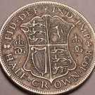 Silver Great Britain 1928 Half Crown~George V~Free Shipping