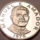 Rare Cameo Proof Panama 1976 10 Centesimos~26,000 Minted~Manuel E. Amador~Fr/S