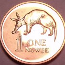 Rare Proof Zambia 1978 Ngwee~Aardvark~Only 24,000 Ever Made~Free Shipping