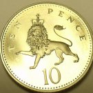 Proof Great Britain 1998 10 Pence~Lion Coin~Only 100,000 Minted~Free Shipping