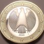 Cameo Proof Germany 2002-A 1 Euro~Minted In Berlin~Cameo~Bi-Metal~Free Shipping~