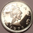 Rare Cameo Proof Malta 1978 2 Cents~Queen Of The Amazons~Only 3,244 Minted~Fr/Sh
