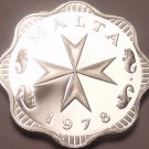 Rare Cameo Proof Malta 1978 2 Mils~Maltese Cross~3,244 Minted~Free Shipping Rare Cameo Proof Malta 1978 2 Mils~Maltese Cross~3,244 Minted~Free Shipping