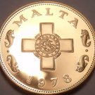 Rare Cameo Proof Malta 1978 Cent~The George Cross~3,244 Minted~Free Shipping~