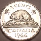Proof Canada 1966 Beaver Nickel~Proof Coins Are The Mints Best Work~Free Ship