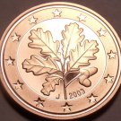 Cameo Proof Germany 2003-J 5 Euro Cents~Hamburg Mint~Cameo~Free Ship~