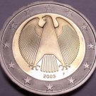 Cameo Proof Germany 2003-F 1 Euro~Stuttgart Mint~Cameo~Bi-Metal~Free Shipping~ Cameo Proof Germany 2003-F 1 Euro~Stuttgart Mint~Cameo~Bi-Metal~Free Shipping~