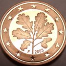 Cameo Proof Germany 2003-F 5 Euro Cents~Stuttgart Mint~Cameo~Free Ship~