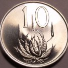 Rare South Africa 1967 Proof 10 Cents~25,000 Minted~Aloe Plant~Free Shipping